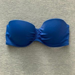 VS Blue Wired Bandeau Bikini top